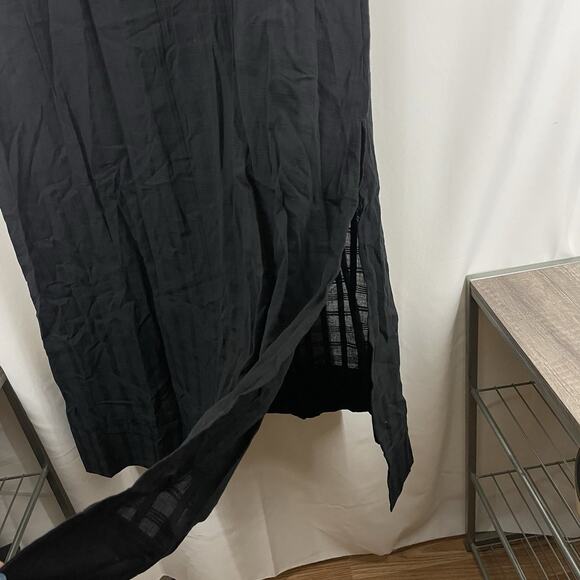 Tuckernuck Pomander Place Size XS Black Carolina Caftan Maxi Dress Cotton Midi - Picture 7 of 8